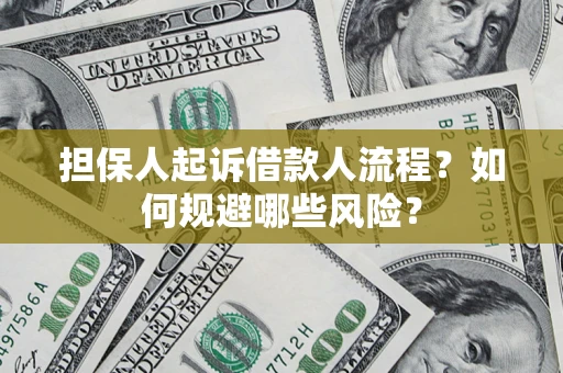 济南担保人起诉借款人流程？如何规避哪些风险？