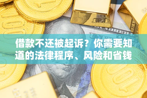 济南借款不还被起诉？你需要知道的法律程序、风险和省钱技巧